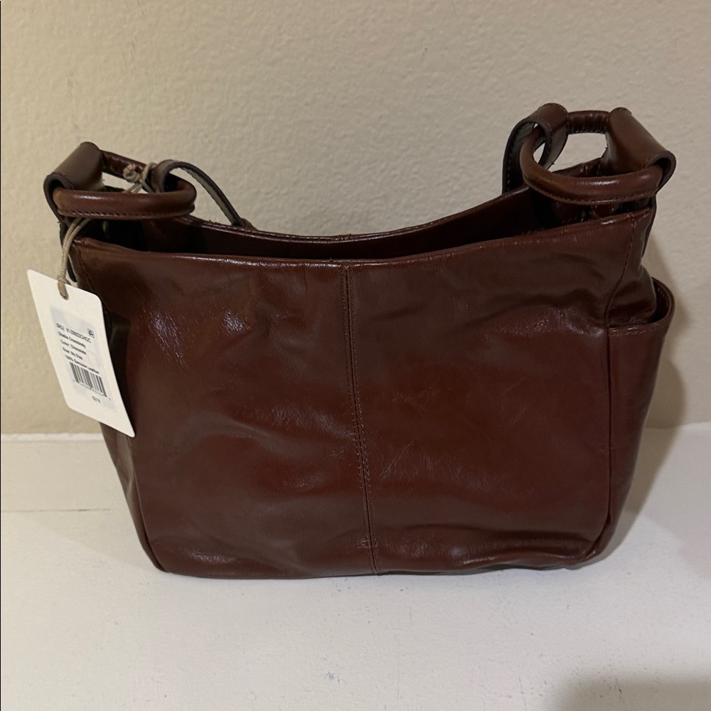 HOBO Chestnut Brown Leather Shoulder Bag